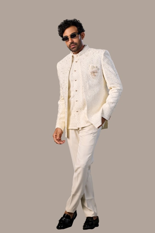 PEARL WHITE JODHPURI